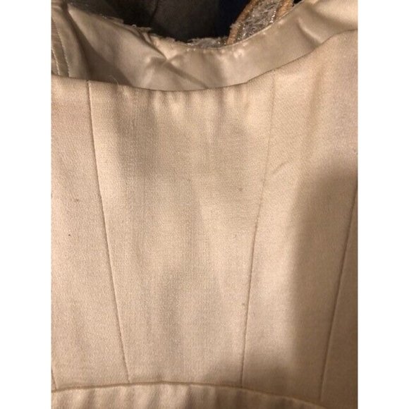 NWT $10K TEMPERLEY LONDON  SATIN SILK BEADED BODICE WEDDING GOWN SZ US 4 UK 8 - Picture 13 of 16